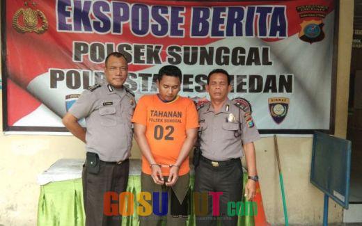 Larikan Vixion, Warga Tanjung Rejo Ditangkap Polisi