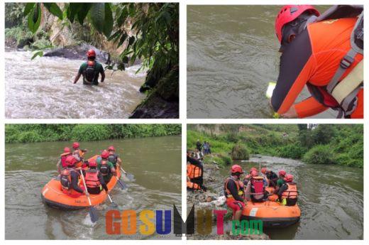 Basarnas Cari Remaja yang Hanyut Terseret Arus Sungai Laudah Tanah Karo