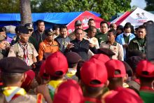 Pramuka Bangga Kemah Bersama Gubernur Sumut Edy Rahmayadi di Sibolangit