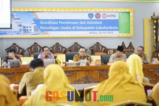 KPPU Bersama Pemkab Labuhanbatu Gelar Sosialisasi Pembinaan dan Advokasi Persaingan Usaha