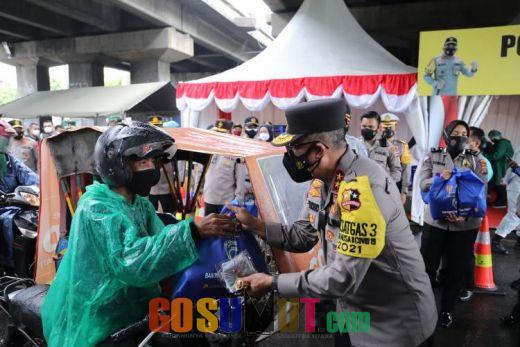Kakorlantas Polri Tinjau Pos Penyekatan PPKM Kota Medan