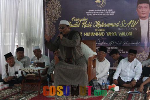 Maulid Nabi di Masjid Asma Binti Abu Bakar Hadirkan Dai Kondang Ustad Dr. Muhammad Yahya Waloni