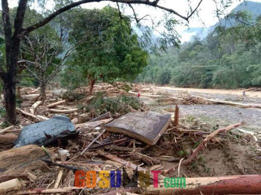 Lokasi Wisata Landak River di Langkat Diterjang Banjir Bandang