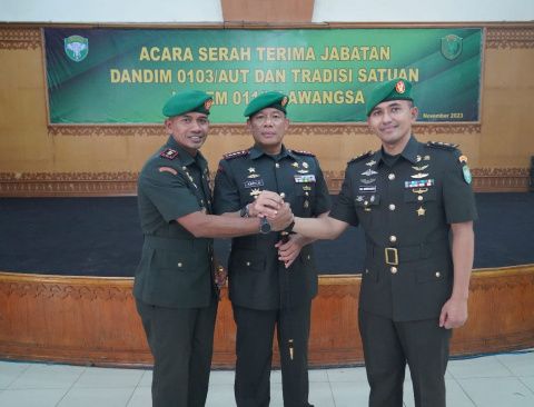 Letkol Kav Makhyar Resmi Jabat Dandim 0103 Aceh Utara