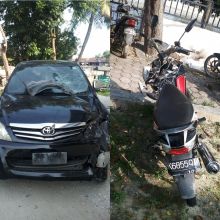 Mobil Ketua Parpol di Tanjungbalai Tabrak Sepeda Motor, 2 Korban