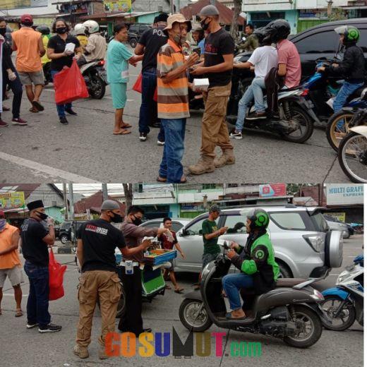 Dregs Polda Sumut dan Dregs Polrestabes Medan Salurkan Bantuan 200 Sembako Kepada Warga Kurang  Mampu