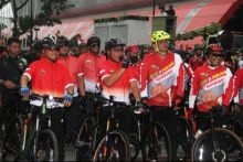 Peringati HUT ke-76 Bhayangkara, Gubernur Edy Lepas 5.000 Peserta Fun Bike di Medan
