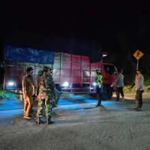 Antisipasi Penyebaran PMK, Polres Langkat-Polda Aceh Lakukan Penyekatan