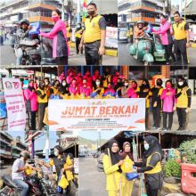 Jumat Berkah, Polres Bersama Bhayangkari Padang Sidempuan Bagikan Nasi Kotak