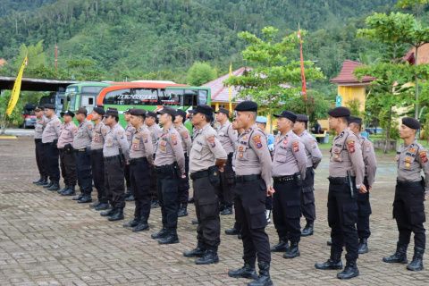 Amankan Pilkades, 30 Personil Polres Tapteng Diturunkan ke Madina
