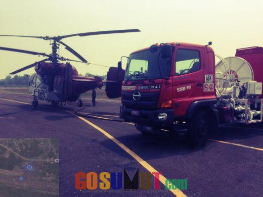 Pertamina Dukung BNPB Turunkan Refueller Salurkan Avtur untuk Helikopter Water Bombing