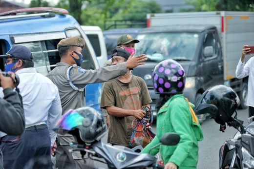 Pemko Medan Kembali Gelar Razia Masker di Kecamatan Medan Sunggal