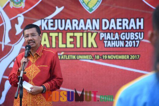 Tengku Erry Harapkan Kejayaan Atletik Sumut Masa Lalu Bangkit Kembali