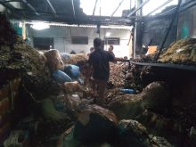 Gudang Penyimpanan Ikan Asin di Madina Terbakar, Pemilik Rugi Rp500 Juta