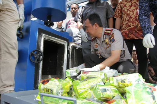 Polrestabes Medan Musnahkan Narkotika Senilai Rp61 Miliar
