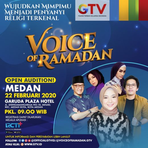 kompetisi Religi Voice Of Ramadan Kembali Hadir, Nantikan Kesempatan di Medan