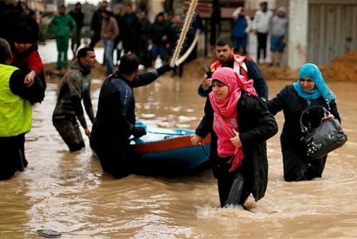 Lahan Palestina Hancur Kebanjiran Gegara Israel Buka Pintu Air