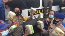 Satpol Airud Polres Tanjungbalai dan Poldasu Gagalkan Penyeludupan Puluhan Kilogram Sabu