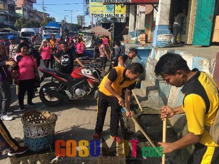 Jumat Bersih, Polsek Pancurbatu Sambut HUT RI ke-73
