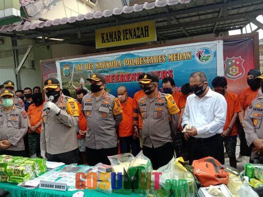 55 Kilogram Sabu-sabu Gagal Beredar di Kota Medan