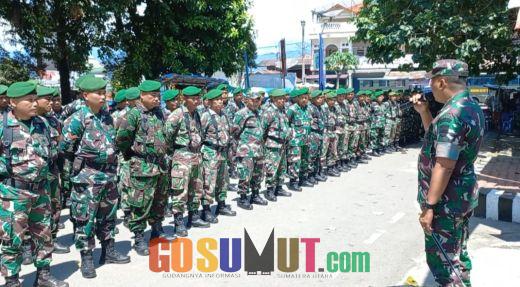 Ratusan TNI-AD Dikerahkan untuk Pengamanan Pilkades Serentak di Madina