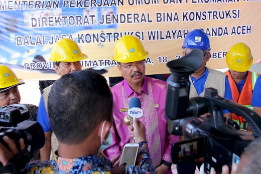 Tengku Erry Video Conference Dengan Jokowi di Underpass Titi Kuning Soal Sertifikasi Tenaga Kerja