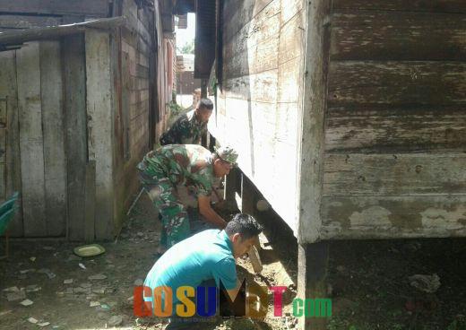 Kodim 0209/LB Renovasi 10 Rumah Eks Pasukan Perang tak Layak Huni