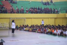 Wabup Ellya Rosa Buka Turnamen Futsal Antar Pelajar SD, SMP Putra dan Putri se Labuhanbatu