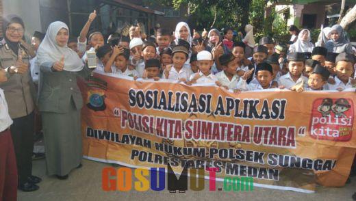 Polsek Sunggal Gelar Police Goes To School
