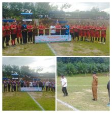 Plt Bupati Palas Buka Turnamen Sepakbola Zona I di Lapangan Sibaganding Paringgonan 