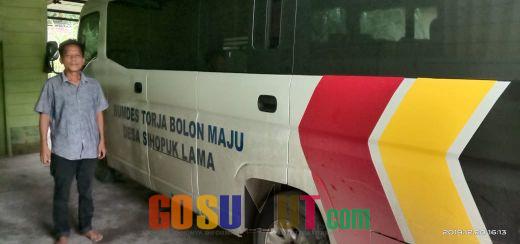 Akhir Menjabat, Pjs Kades Sihopuk Lama Beli Bus  Angkutan Desa