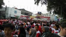 Ribuan Massa Ikuti Kirab Kebangsaan Taruna Merah Putih