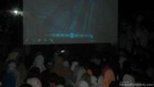 Warga Sidimpuan Antusias Nobar Film G30S/PKI di Lapangan Kantor Camat