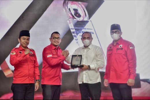 Edy Rahmayadi Ajak Semua Pihak Bangun Sumut dalam Pidato Pelantikan DPD Banteng Muda Indonesia PDIP