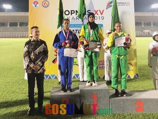 Atlet Putri Asal Serdang Bedagai Provinsi Sumatera Utara Meraih Mendali Emas Ajang  POPNAS XV 2019