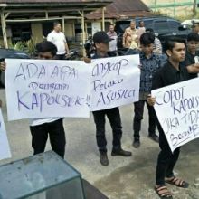 Terima Aksi Unras, Kapolsekta Kota Pinang Beberkan Proses Hukum sedang Berjalan