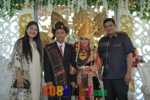 Bobby-Kahiyang Hadiri Acara Pernikahan di Medan Denai