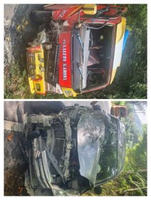 Suzuki Ertiga Tabrak Mobil Bus Penumpang, Beberapa Korban Patah Tulang