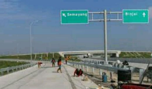 Pembangunan Jalan Tol Medan-Binjai Belum Rampung 100 Persen