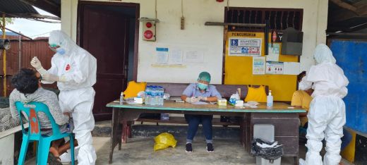 PT Aqua Farm Nusantara Bersama 2 Puskesmas Gelar Tes Cepat Antigen Covid 19