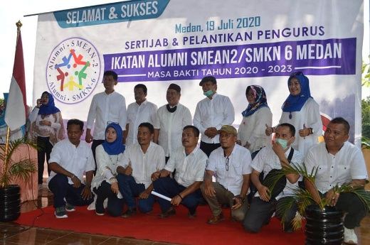 Ikatan Alumni SMEAN2/SMKN6 Medan  Gelar Sertijab Dan Pelantikan Pengurus  Masa Bakti 2020 -2023
