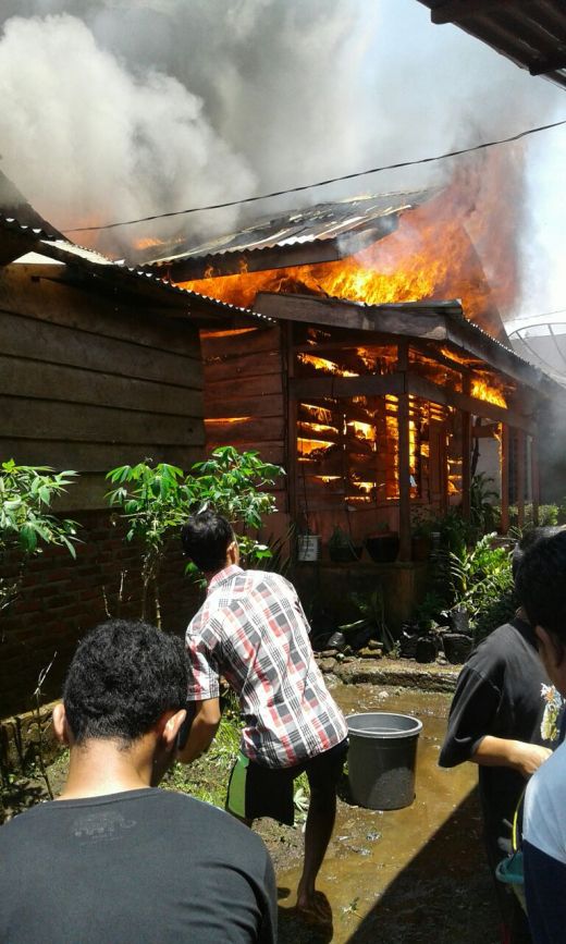 Dua Hari Berturut, Lima Rumah di Tapsel Musnah Terbakar
