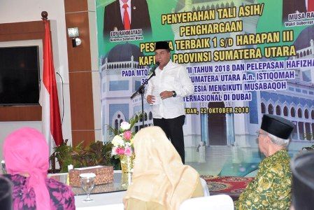 Tali Asih dan Penghargaan Kafilah MTQN XXVII, Gubernur Harapkan Sumut Kembali Bangkit
