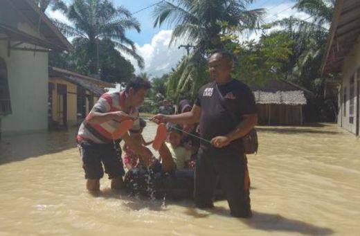 Ratusan Rumah di Labuhanbatu Direndam Banjir
