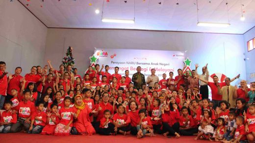 Telkomsel Berbagi Bersama 5 Ribu Anak di 4 Kota Sambut Natal