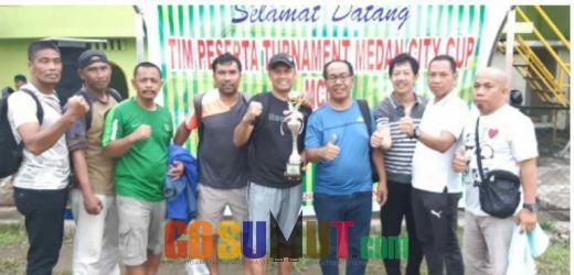 Kesebelasan Old Crack U-45 asal Labuhanbatu Raih Juara Keempat di Turnamen Medan City Cup