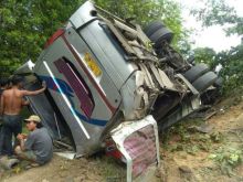 15 Penumpang Luka-luka, Sopir Bus Batang Pane Diburon Polisi