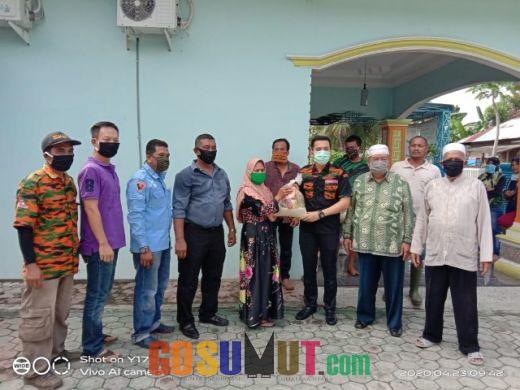 DPK MPI Sergai Bagikan 250 Sembako Dan Masker Kepada Masyarakat