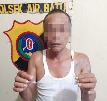 Gegara Narkotika, Pria Bertato Asal Tanjungbalai Ditangkap Reskrim Polsek Air Batu
