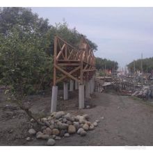 Desa Pematang Kuala Ditemukan Proyek Terpencil Dihutan Bakau